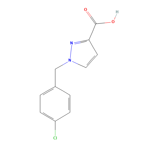 1-[(4-chlorophenyl)methyl]pyrazole-3-carboxylic acid (CAS: 1309785-77-0) - Related Chemical Product