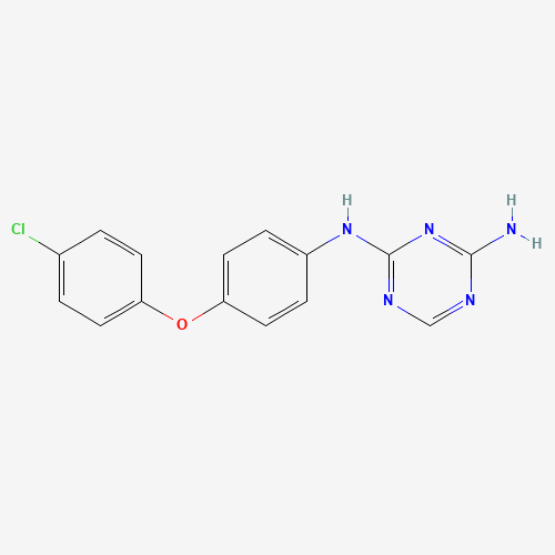 2-N-[4-(4-chlorophenoxy)phenyl]-1,3,5-triazine-2,4-diamine (CAS: 333735-67-4) - Related Chemical Product