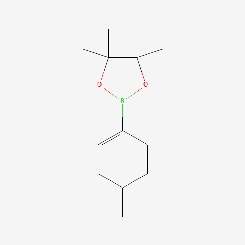 4,4,5,5-tetramethyl-2-(4-methylcyclohexen-1-yl)-1,3,2-dioxaborolane (CAS: 865869-26-7) - Chemical Structure and Molecular Formula 
