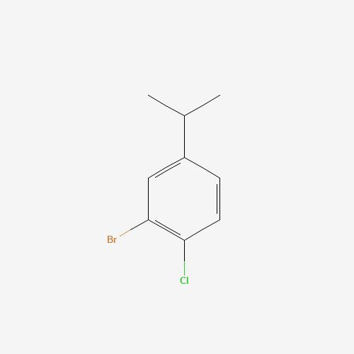 2-bromo-1-chloro-4-propan-2-ylbenzene (CAS: 90350-25-7) - Chemical Structure and Molecular Formula 