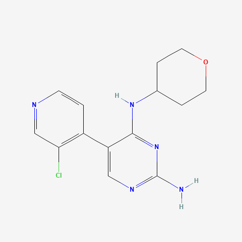 5-(3-chloropyridin-4-yl)-4-N-(oxan-4-yl)pyrimidine-2,4-diamine (CAS: 1169698-58-1) - Related Chemical Product