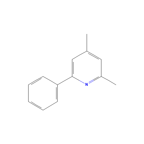 2,4-dimethyl-6-phenylpyridine (CAS: 27068-65-1) - Chemical Structure and Molecular Formula 
