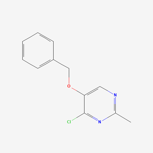 4-chloro-2-methyl-5-phenylmethoxypyrimidine (CAS: 60438-06-4) - Chemical Structure and Molecular Formula 