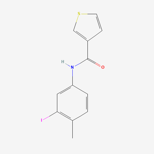 N-(3-iodo-4-methylphenyl)thiophene-3-carboxamide (CAS: 623907-55-1) - Chemical Structure and Molecular Formula 