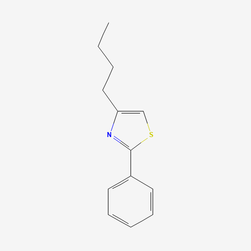 4-butyl-2-phenyl-1,3-thiazole (CAS: 183670-99-7) - Chemical Structure and Molecular Formula 