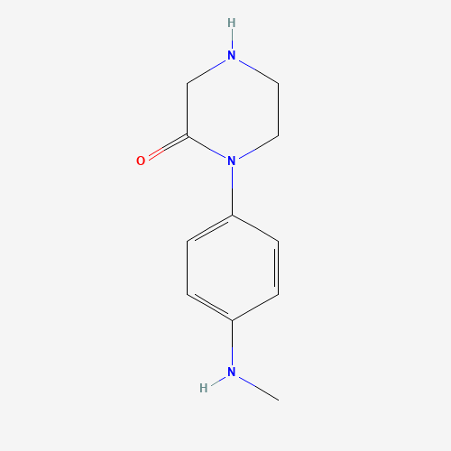 1-[4-(methylamino)phenyl]piperazin-2-one (CAS: 1224690-57-6) - Chemical Structure and Molecular Formula 
