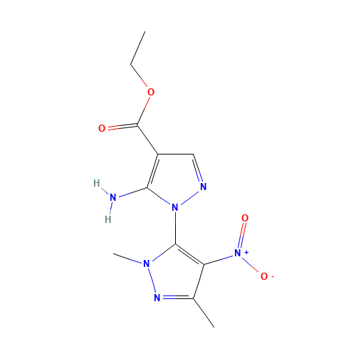 ethyl 5-amino-1-(2,5-dimethyl-4-nitropyrazol-3-yl)pyrazole-4-carboxylate (CAS: 519056-62-3) - Related Chemical Product