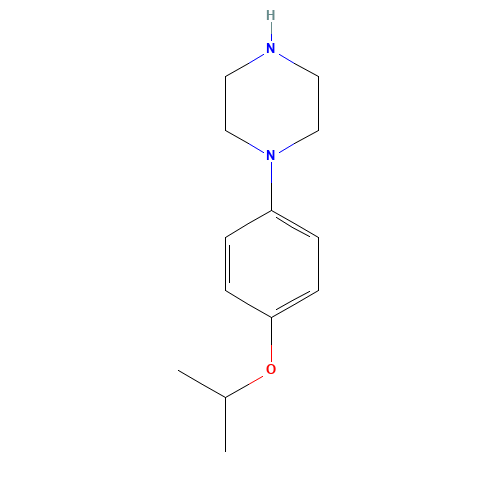 1-(4-propan-2-yloxyphenyl)piperazine (CAS: 144881-51-6) - Chemical Structure and Molecular Formula 