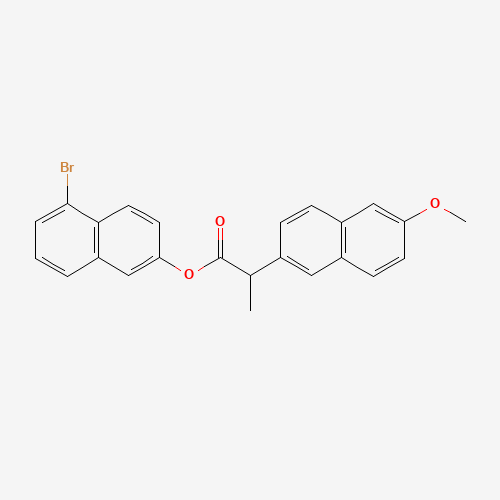 (5-bromonaphthalen-2-yl) 2-(6-methoxynaphthalen-2-yl)propanoate (CAS: 1363166-31-7) - Related Chemical Product