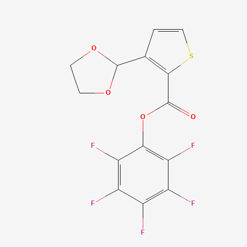 (2,3,4,5,6-pentafluorophenyl) 3-(1,3-dioxolan-2-yl)thiophene-2-carboxylate (CAS: 910037-02-4) - Related Chemical Product