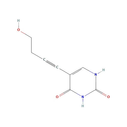 5-(4-hydroxybut-1-ynyl)-1H-pyrimidine-2,4-dione (CAS: 570409-81-3) - Related Chemical Product