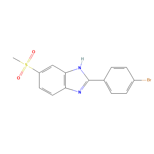 2-(4-bromophenyl)-6-methylsulfonyl-1H-benzimidazole (CAS: 1192251-87-8) - Related Chemical Product