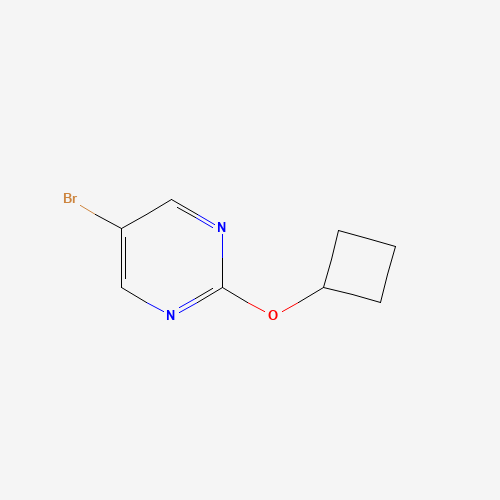 5-bromo-2-cyclobutyloxypyrimidine (CAS: 1260833-40-6) - Chemical Structure and Molecular Formula 