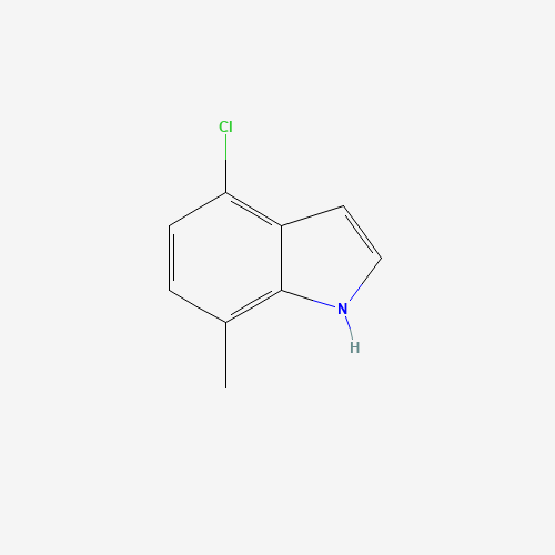 4-chloro-7-methyl-1H-indole (CAS: 61258-70-6) - Chemical Structure and Molecular Formula 