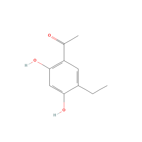 1-(5-ethyl-2,4-dihydroxyphenyl)ethanone (CAS: 4460-42-8) - Chemical Structure and Molecular Formula 