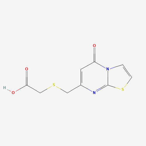2-[(5-oxo-[1,3]thiazolo[3,2-a]pyrimidin-7-yl)methylsulfanyl]acetic acid (CAS: 946666-76-8) - Chemical Structure and Molecular Formula 