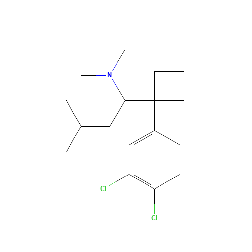 1-[1-(3,4-dichlorophenyl)cyclobutyl]-N,N,3-trimethylbutan-1-amine (CAS: 766462-77-5) - Related Chemical Product