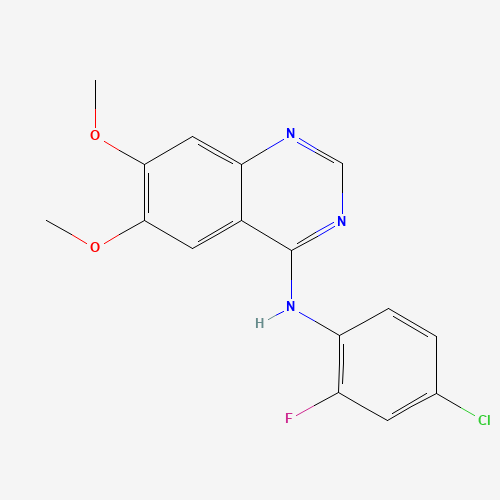 N-(4-chloro-2-fluorophenyl)-6,7-dimethoxyquinazolin-4-amine (CAS: 690206-97-4) - Related Chemical Product