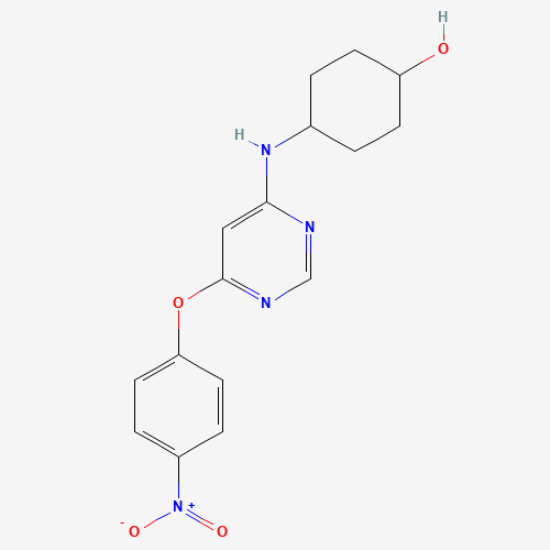 4-[[6-(4-nitrophenoxy)pyrimidin-4-yl]amino]cyclohexan-1-ol (CAS: 853298-74-5) - Related Chemical Product