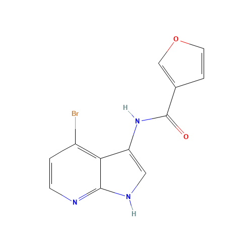 N-(4-bromo-1H-pyrrolo[2,3-b]pyridin-3-yl)furan-3-carboxamide (CAS: 943323-70-4) - Related Chemical Product