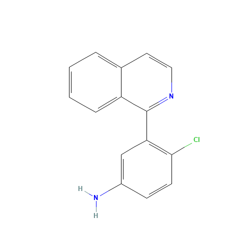 4-chloro-3-isoquinolin-1-ylaniline (CAS: 1258282-48-2) - Related Chemical Product