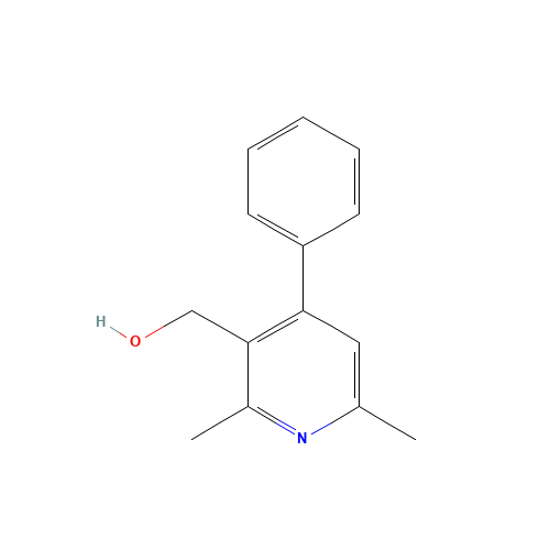(2,6-dimethyl-4-phenylpyridin-3-yl)methanol (CAS: 1338468-00-0) - Chemical Structure and Molecular Formula 
