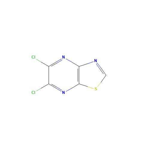 5,6-dichloro-[1,3]thiazolo[4,5-b]pyrazine (CAS: 66490-66-2) - Chemical Structure and Molecular Formula 