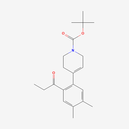 tert-butyl 4-(4,5-dimethyl-2-propanoylphenyl)-3,6-dihydro-2H-pyridine-1-carboxylate (CAS: 938449-94-6) - Related Chemical Product