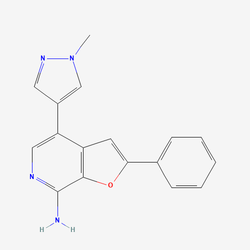 4-(1-methylpyrazol-4-yl)-2-phenylfuro[2,3-c]pyridin-7-amine (CAS: 1326709-14-1) - Related Chemical Product