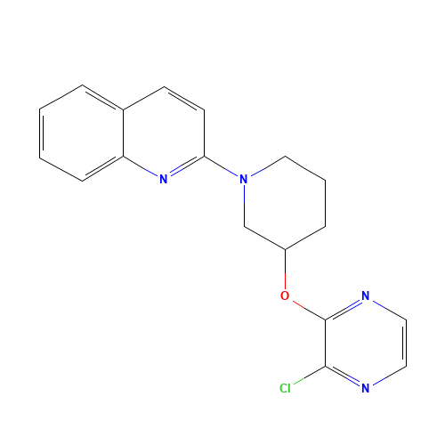 2-[3-(3-chloropyrazin-2-yl)oxypiperidin-1-yl]quinoline (CAS: 1350607-39-4) - Related Chemical Product