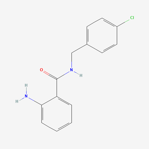 2-amino-N-[(4-chlorophenyl)methyl]benzamide (CAS: 794551-40-9) - Chemical Structure and Molecular Formula 