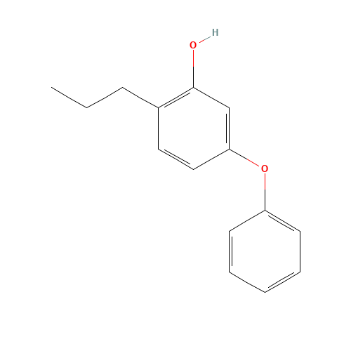 5-phenoxy-2-propylphenol (CAS: 194793-00-5) - Chemical Structure and Molecular Formula 