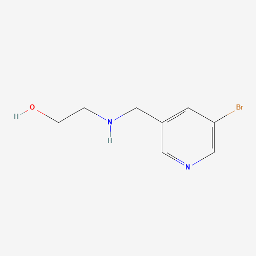 2-[(5-bromopyridin-3-yl)methylamino]ethanol (CAS: 381684-84-0) - Chemical Structure and Molecular Formula 