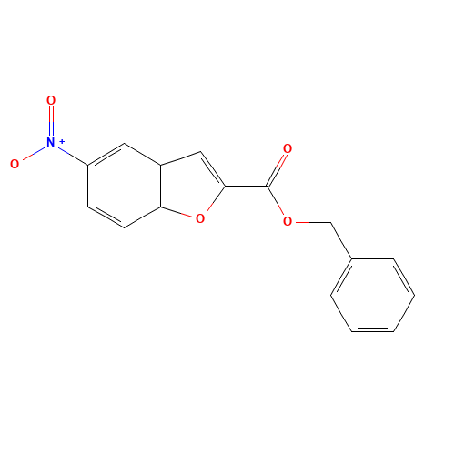 benzyl 5-nitro-1-benzofuran-2-carboxylate (CAS: 1422558-06-2) - Chemical Structure and Molecular Formula 