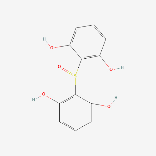 4-(2,4-dihydroxyphenyl)sulfinylbenzene-1,3-diol (CAS: 26948-96-9) - Chemical Structure and Molecular Formula 