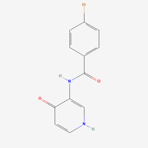4-bromo-N-(4-oxo-1H-pyridin-3-yl)benzamide (CAS: 934331-03-0) - Chemical Structure and Molecular Formula 