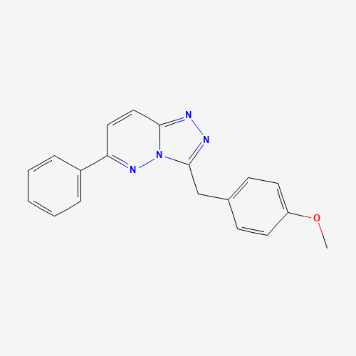 3-[(4-methoxyphenyl)methyl]-6-phenyl-[1,2,4]triazolo[4,3-b]pyridazine (CAS: 1002308-06-6) - Chemical Structure and Molecular Formula 