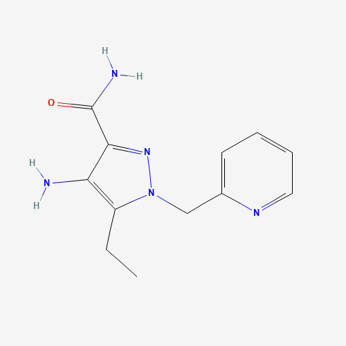 4-amino-5-ethyl-1-(pyridin-2-ylmethyl)pyrazole-3-carboxamide (CAS: 215299-75-5) - Related Chemical Product