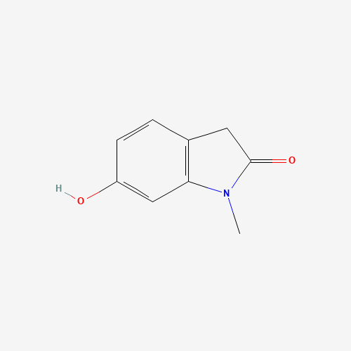 6-hydroxy-1-methyl-3H-indol-2-one (CAS: 13383-73-8) - Chemical Structure and Molecular Formula 