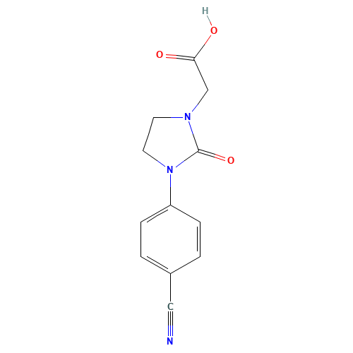 2-[3-(4-cyanophenyl)-2-oxoimidazolidin-1-yl]acetic acid (CAS: 1223748-29-5) - Related Chemical Product