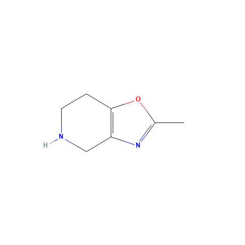 2-methyl-4,5,6,7-tetrahydro-[1,3]oxazolo[4,5-c]pyridine (CAS: 885273-36-9) - Chemical Structure and Molecular Formula 