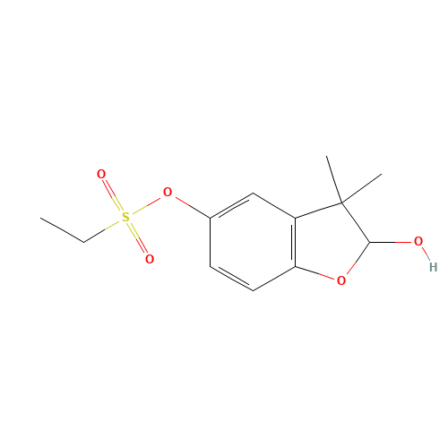 (2-hydroxy-3,3-dimethyl-2H-1-benzofuran-5-yl) ethanesulfonate (CAS: 68505-81-7) - Related Chemical Product