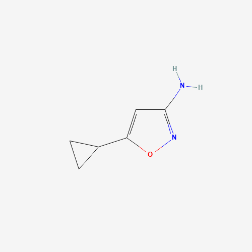 5-cyclopropyl-1,2-oxazol-3-amine (CAS: 21080-85-3) - Chemical Structure and Molecular Formula 