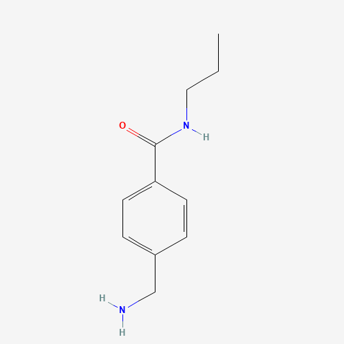 4-(aminomethyl)-N-propylbenzamide (CAS: 271591-74-3) - Chemical Structure and Molecular Formula 