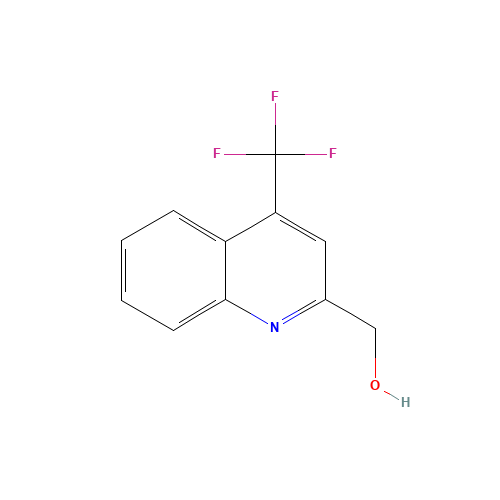 [4-(trifluoromethyl)quinolin-2-yl]methanol (CAS: 1116339-56-0) - Chemical Structure and Molecular Formula 