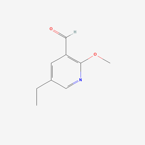 5-ethyl-2-methoxypyridine-3-carbaldehyde (CAS: 139549-02-3) - Chemical Structure and Molecular Formula 
