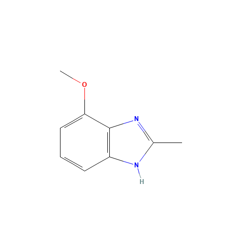 4-methoxy-2-methyl-1H-benzimidazole (CAS: 27077-75-4) - Chemical Structure and Molecular Formula 