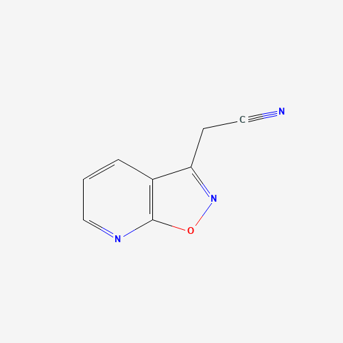 2-([1,2]oxazolo[5,4-b]pyridin-3-yl)acetonitrile (CAS: 58035-53-3) - Chemical Structure and Molecular Formula 