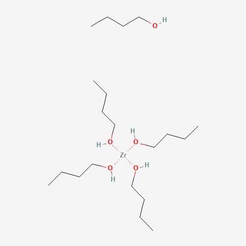 butan-1-ol;zirconium (CAS: 76666-00-7) - Chemical Structure and Molecular Formula 