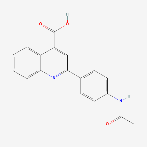 2-(4-acetamidophenyl)quinoline-4-carboxylic acid (CAS: 298187-85-6) - Chemical Structure and Molecular Formula 